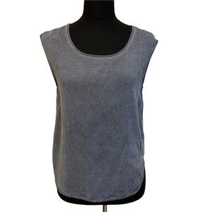 MIAMI HEATHERED BLUE TANK TOP SIZE MEDIUM